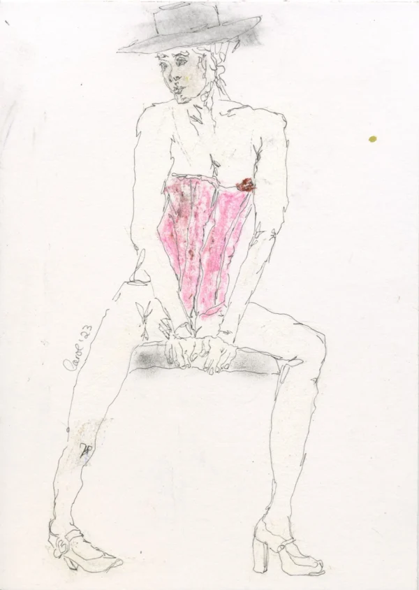 Pink Corset, Series of 4 - Image 3
